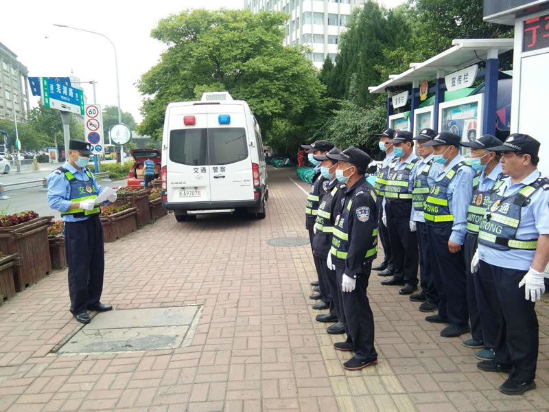 金寨路，宿松路队员集中认真学习保安服务管理条例及规章制度学习培训